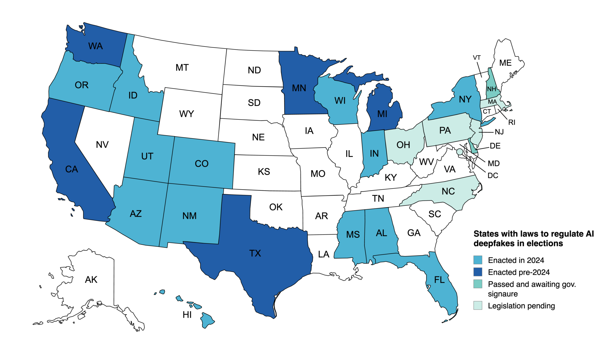 Tracker: State Legislation On Deepfakes In Elections - Public Citizen